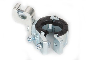 Split Bushing, Insulated, Grounding, Zinc Plated Steel, Size 1/2 Inch
