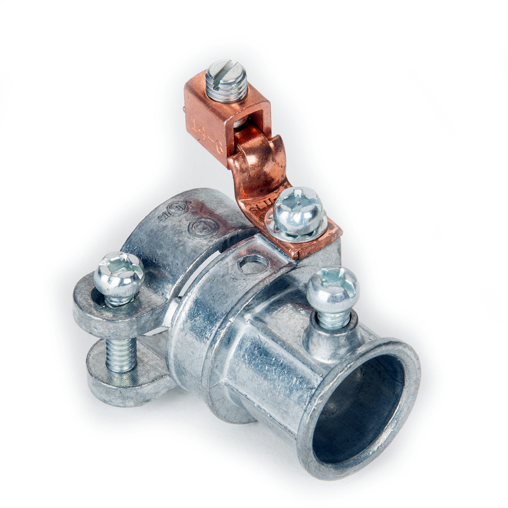 1/2" EMT to FMC Transition with Grounding Lug