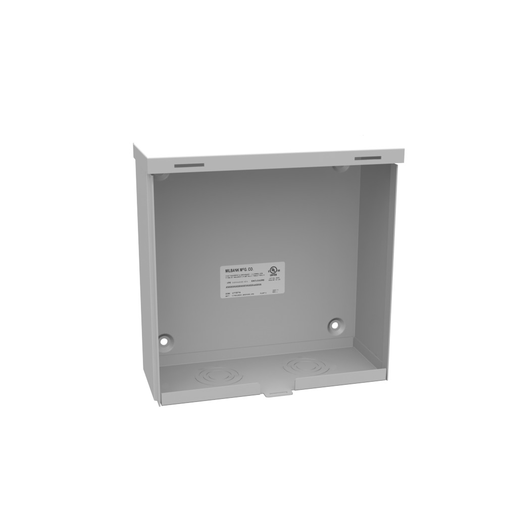 10x4x10 Hinge Cover Type 3R UL Listed Steel Knockouts ANSI 61 Gray Formed Hinges Padlocking Flip Latch Emboss Mounting Holes in Back