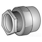OZ-Gedney Type CH Space-Maker Conduit Hub, Size: 4 IN, Malleable Iron, Finish: Zinc Plated, Connection: 4-8 Female Tapered NPSM, Dimensions: 5-1/2 IN Diameter X 2-3/4 IN Length, Box Wall Thickness: 5/8 IN, Third Party Certification: UL File Number