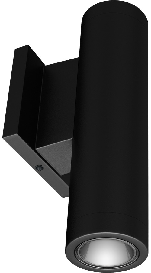 Cylinder Wall Up/Down 2In 20W, 4000k, 120-277V, Dimmable 40Deg, Black