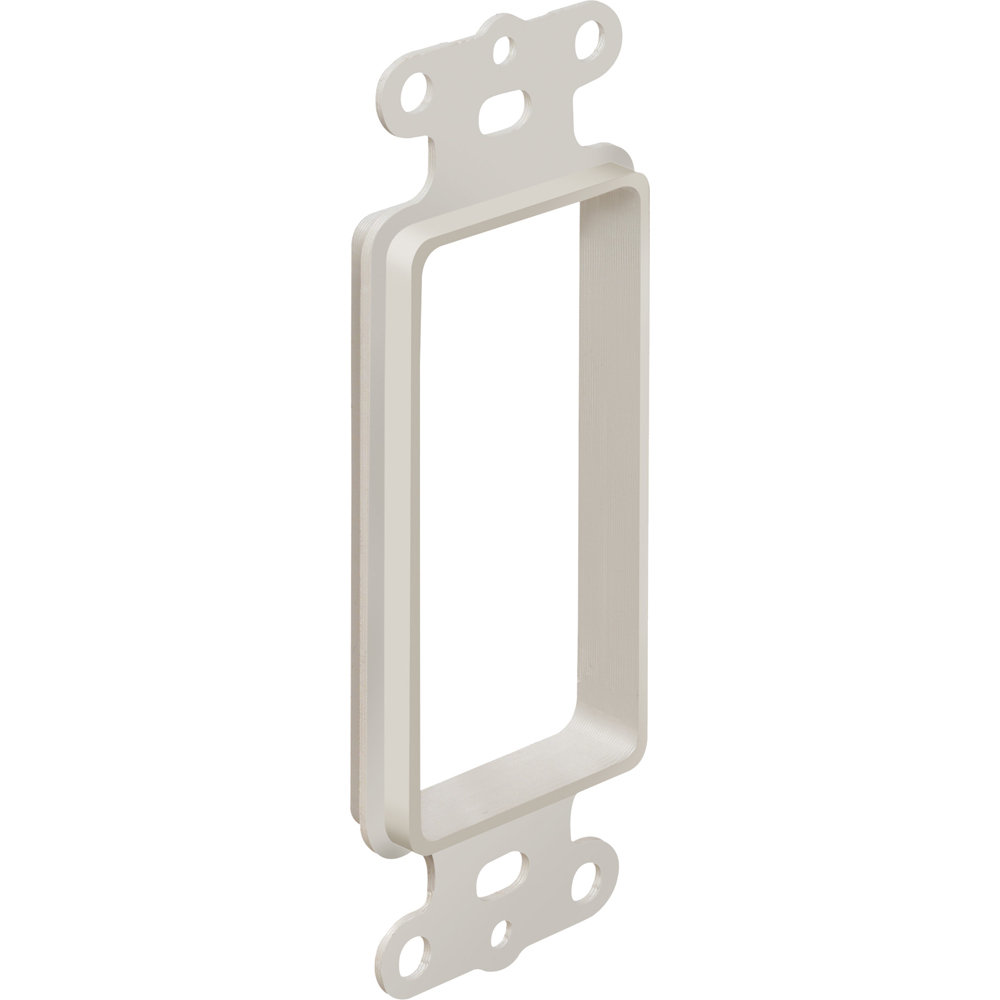 1-Gang Low-Voltage Wall Plate; 1.450 Inch Width x 0.410 Inch Depth x 4.111 Inch Height, Wall Mount, Non-Metallic