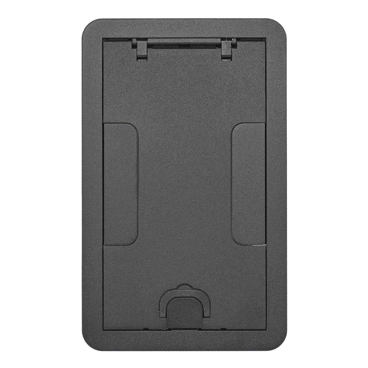 Hubbell Wiring Device Kellems, Floor Boxes, Carpet Cover, 2 or 4-Gang,Flush, Black Powder Coated Finish
