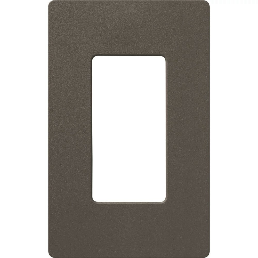 Claro Wallplate, Satin Finish, Single-gang in truffle