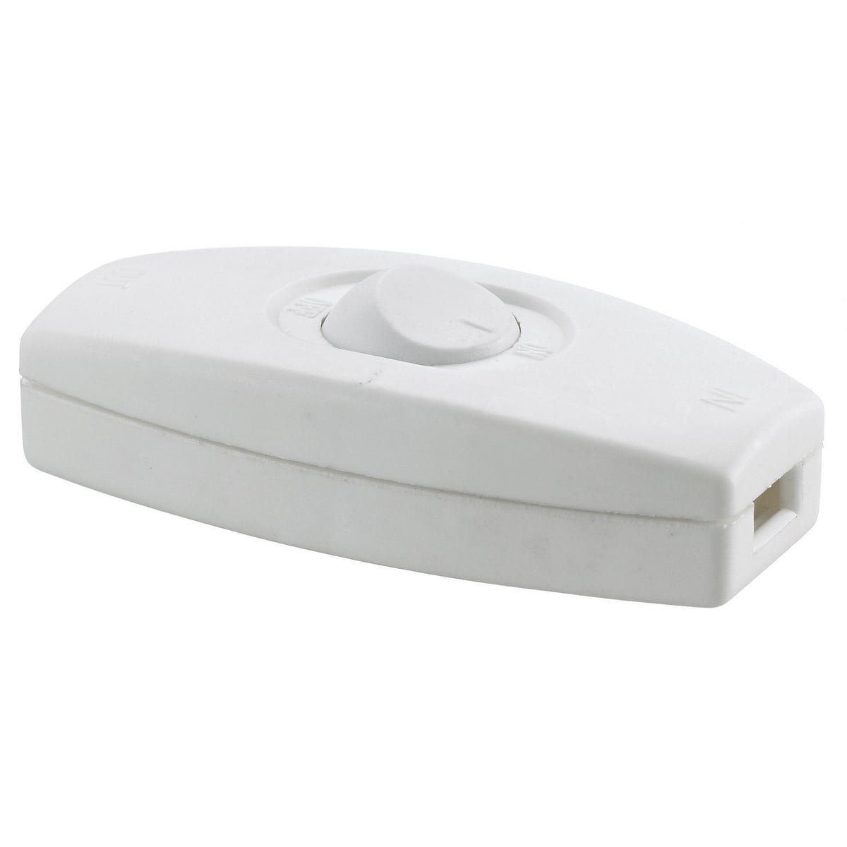 TradeSelect, Inline Cord Switch, Heavy Duty, 6A 125V, White