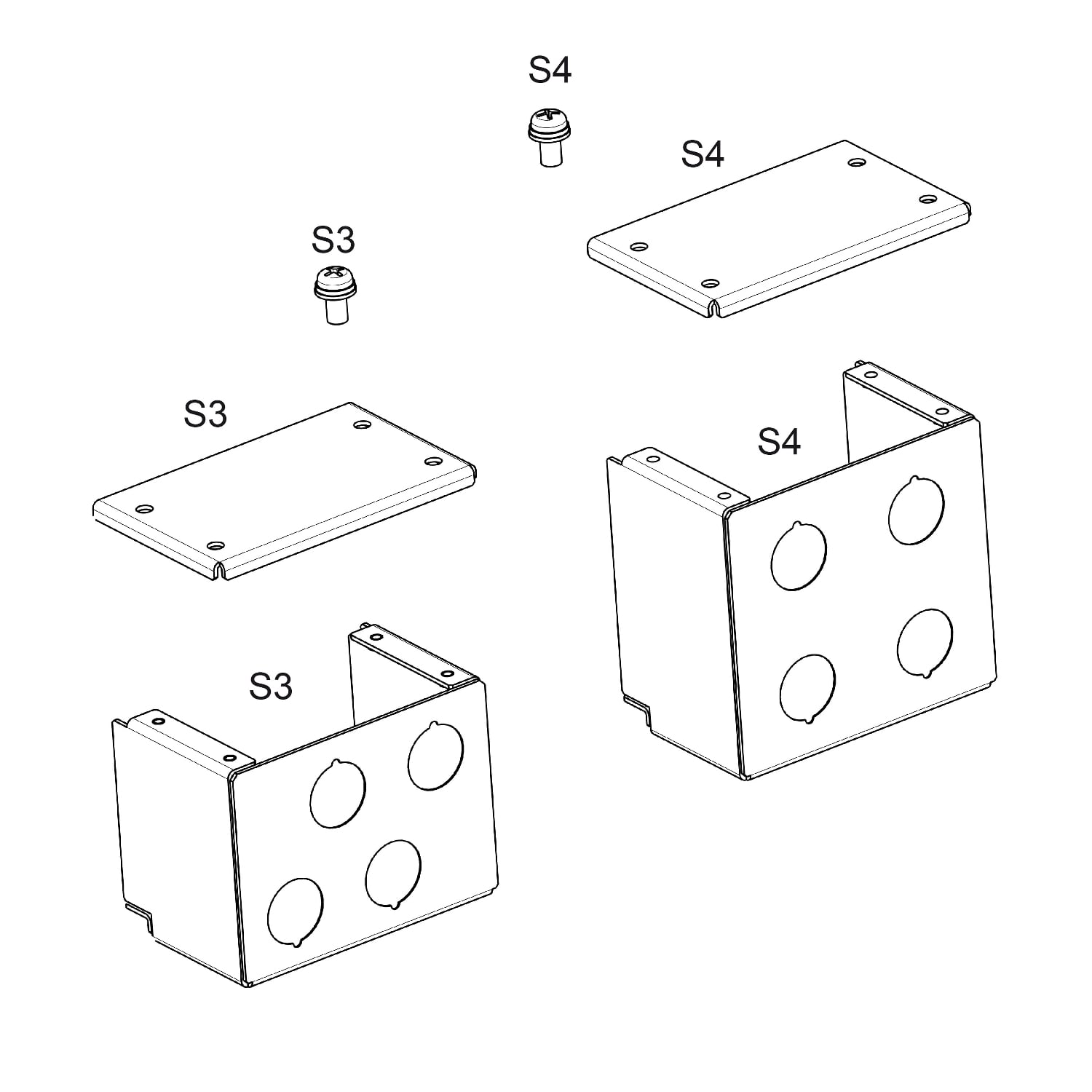 kit for UL type 1 conformity - mounted under variable speed drive