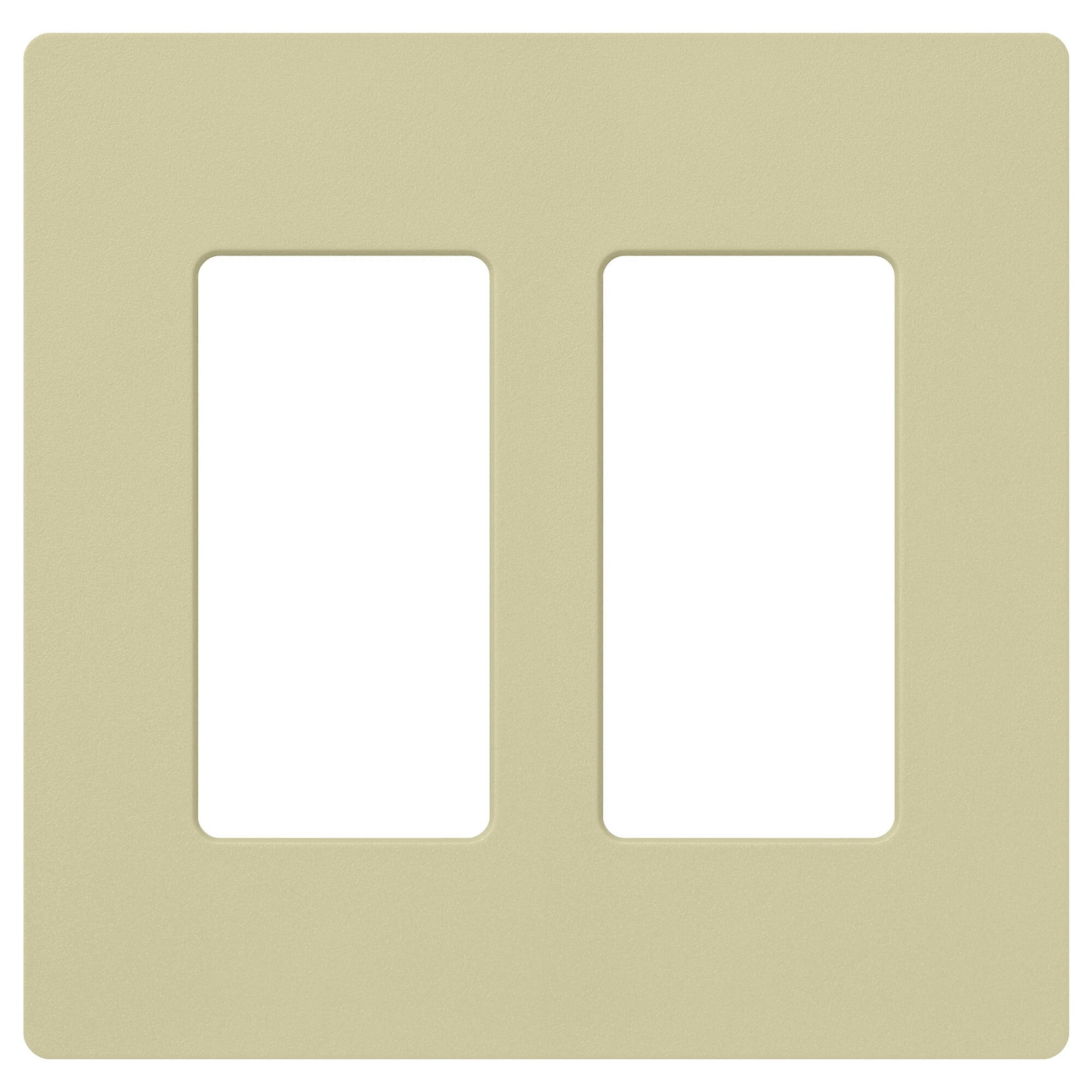 Claro Wallplate, Satin Finish, Two-gang in sage