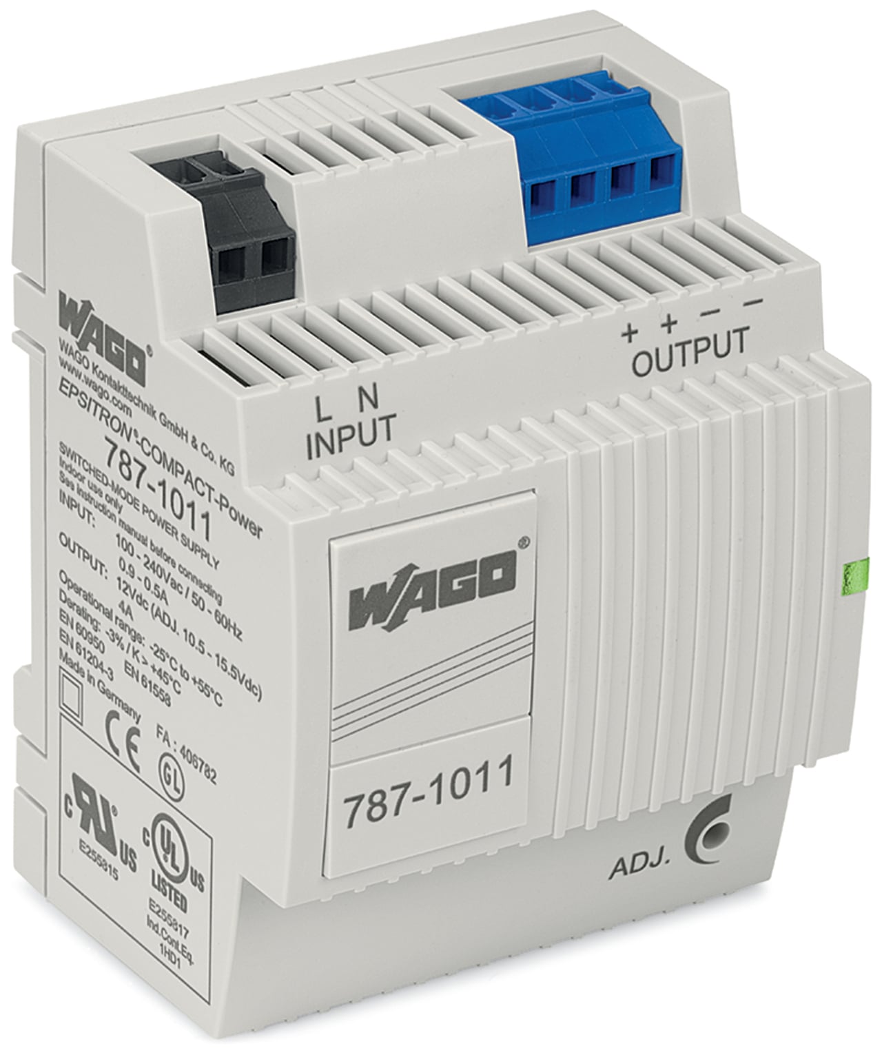 Switched-mode power supply; Compact; 1-phase; 12 VDC output voltage; 4 A output current