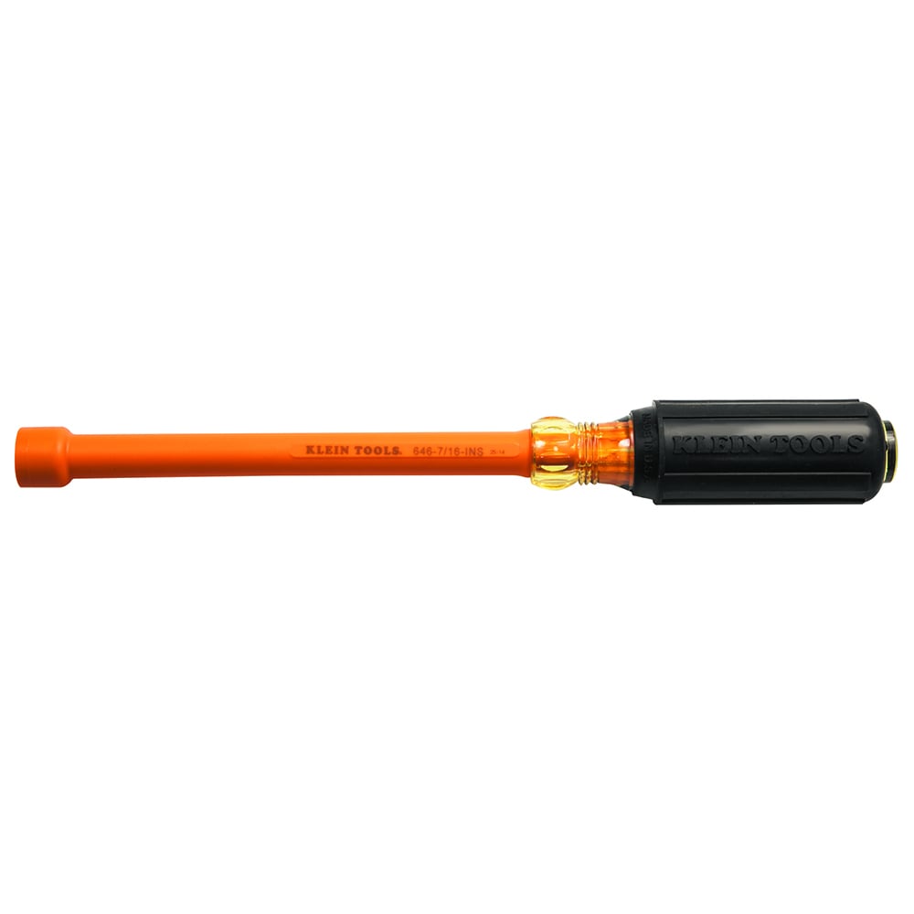 7/16-Inch Insulated Nut Driver 6-Inch Hollow Shaft