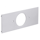 Hubbell Wiring Device Kellems, Metal Raceway, Aluminum Series, DevicePlate, HBLALU3800/HBLALU4800 Series, 1-Gang, 2.13" Opening, Anodized