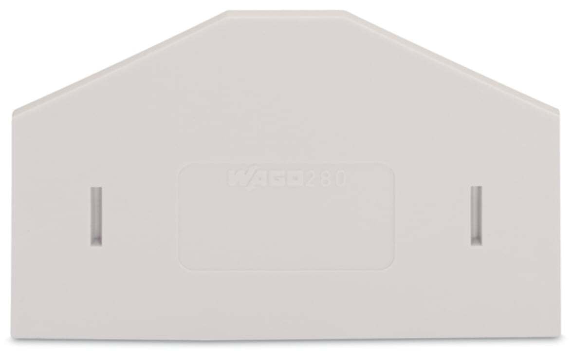 Separator plate; 2.5 mm thick; oversized; light gray