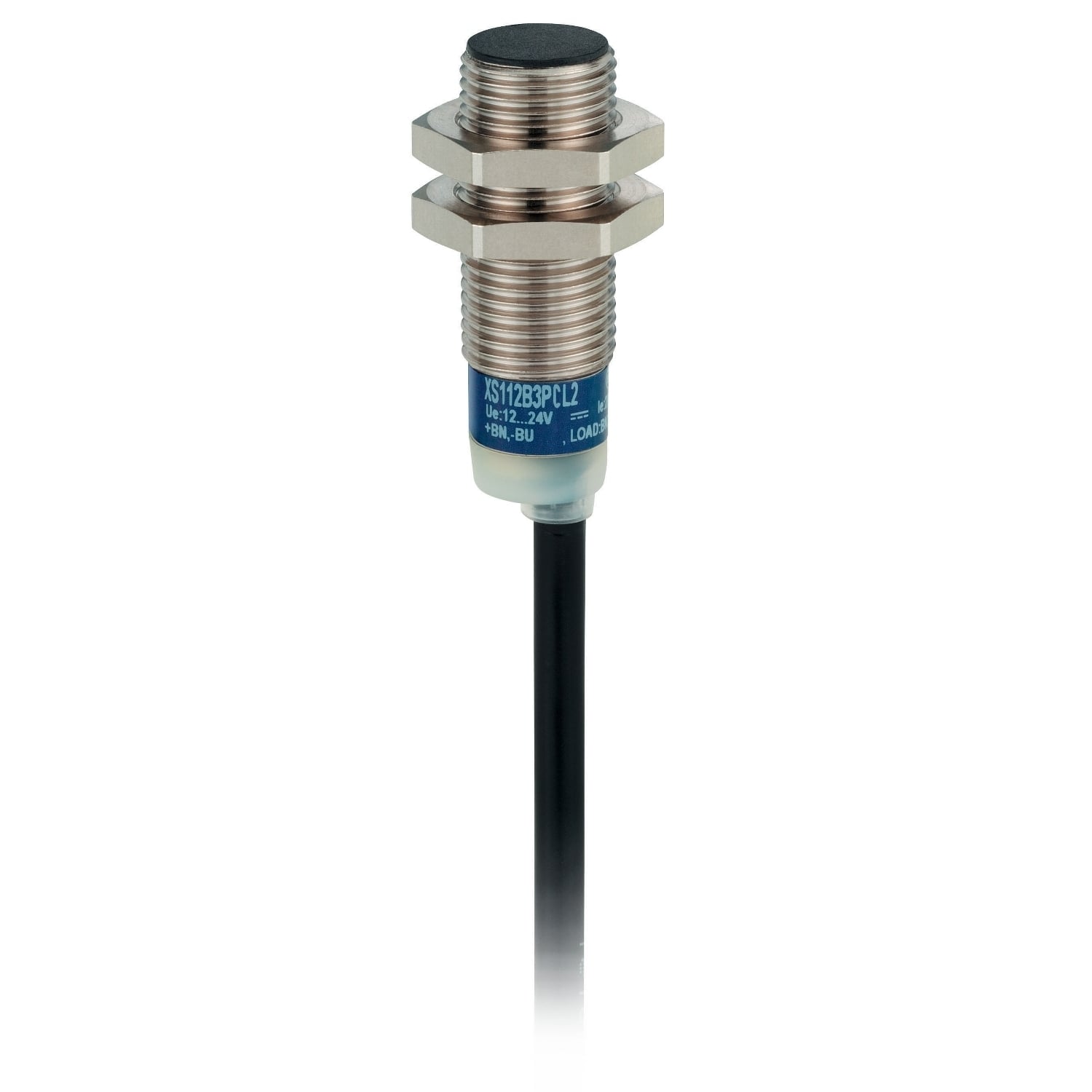 inductive sensor XS1 M12, PNP NO+NC, Flush, Sn4mm, 12..24VDC, cable 2 m