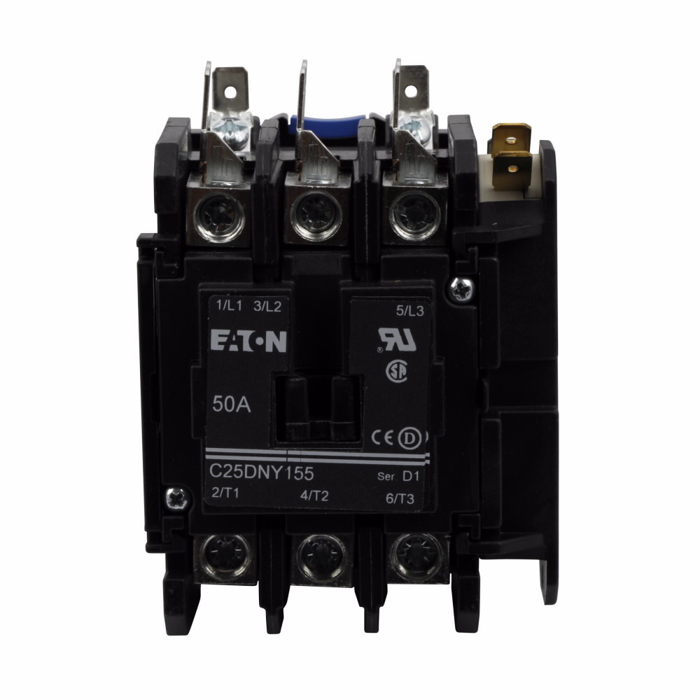 Eaton Definite Purpose Control - Contactor, 110-120 Vac, 50/60 Hz, Open with metal mounting plate, 1NO, 1NC