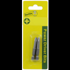 Power Bit, #3 tip size, Phillips tip type, 4 in. overall length, 2 pieces, #12-14 screw size