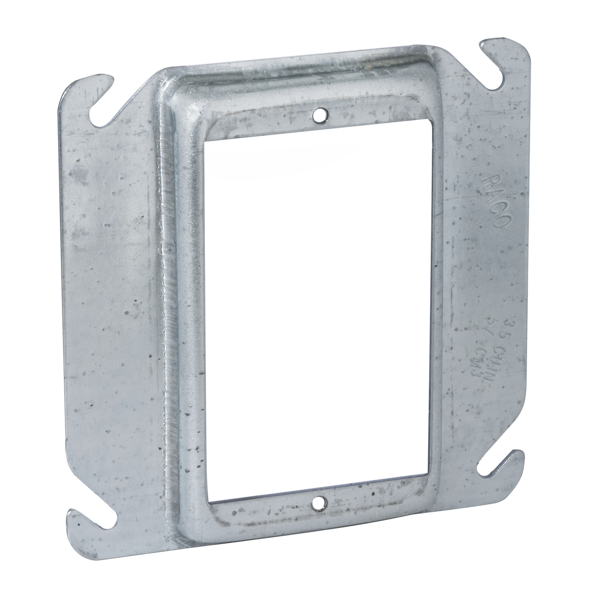 4 In. Square Single Device Covers, Raised 1/2 In. Tile