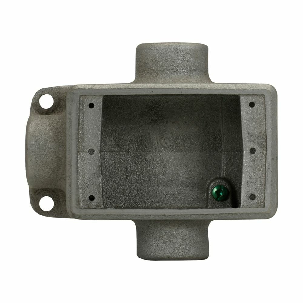 Eaton Crouse-Hinds series Condulet FS device box, Shallow, Feraloy iron alloy, Single-gang, T shape, 3/4"