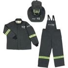 Eaton Bussmann series PPE 40 cal PPE set,, 3XL, hood with hard cap coat bib-overall