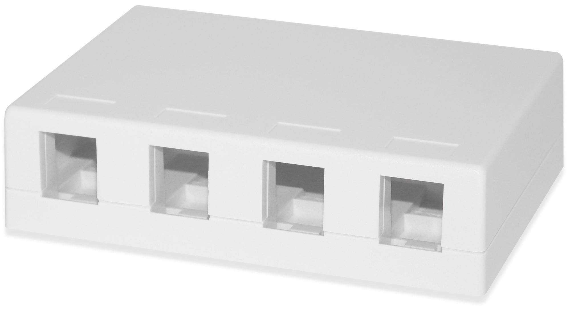 4-Port Surface Mount Box White
