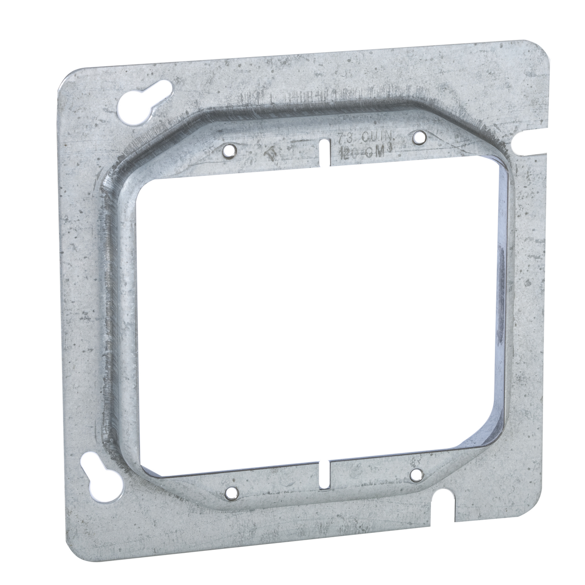 4-11/16 In. Square Two Device and Tile Covers, Raised 5/8 In.