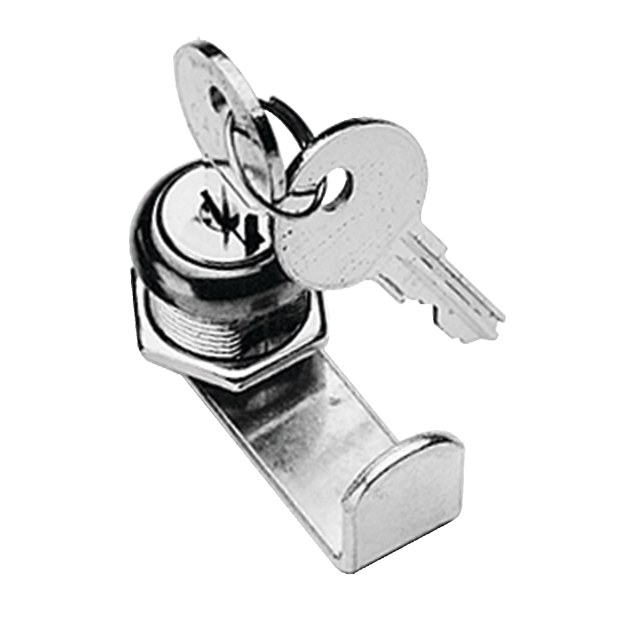Latch Kit for Type 1 Enclosure and Hinged-Cover Pull Box, Keyed, Plated, Steel