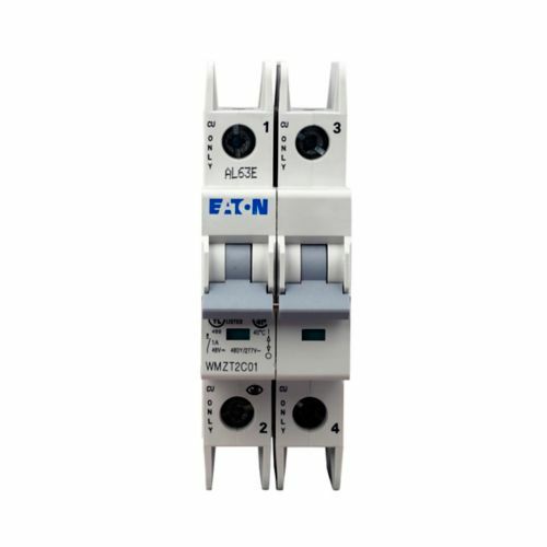 UL 489 WMZT DIN Rail Miniature Circuit Breaker, 10 kAIC at 480/277V, Two-pole, C Curve, 5A, Standard box terminals