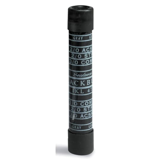 Aluminum 4 inch  Service Entrance Compression Splice for Wire Range - Pink End: 4/0 ASCR, 4/0 STR, 250 CPT,  4/0 CPR.   Gray End:  2/0 ASCR, 2/0 STR, 3/0 CPT, 2/0 CPR.  Installing Dies: TX  249  840  (EEI 11A).  Compound and Capped. includes 5-7/16 inch Sleeve
