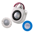 High-Bay Fixture Mount Occupancy Sensor, 360 and Aisle Way (Both Lenses Included) with Passive Infrared Technology, White