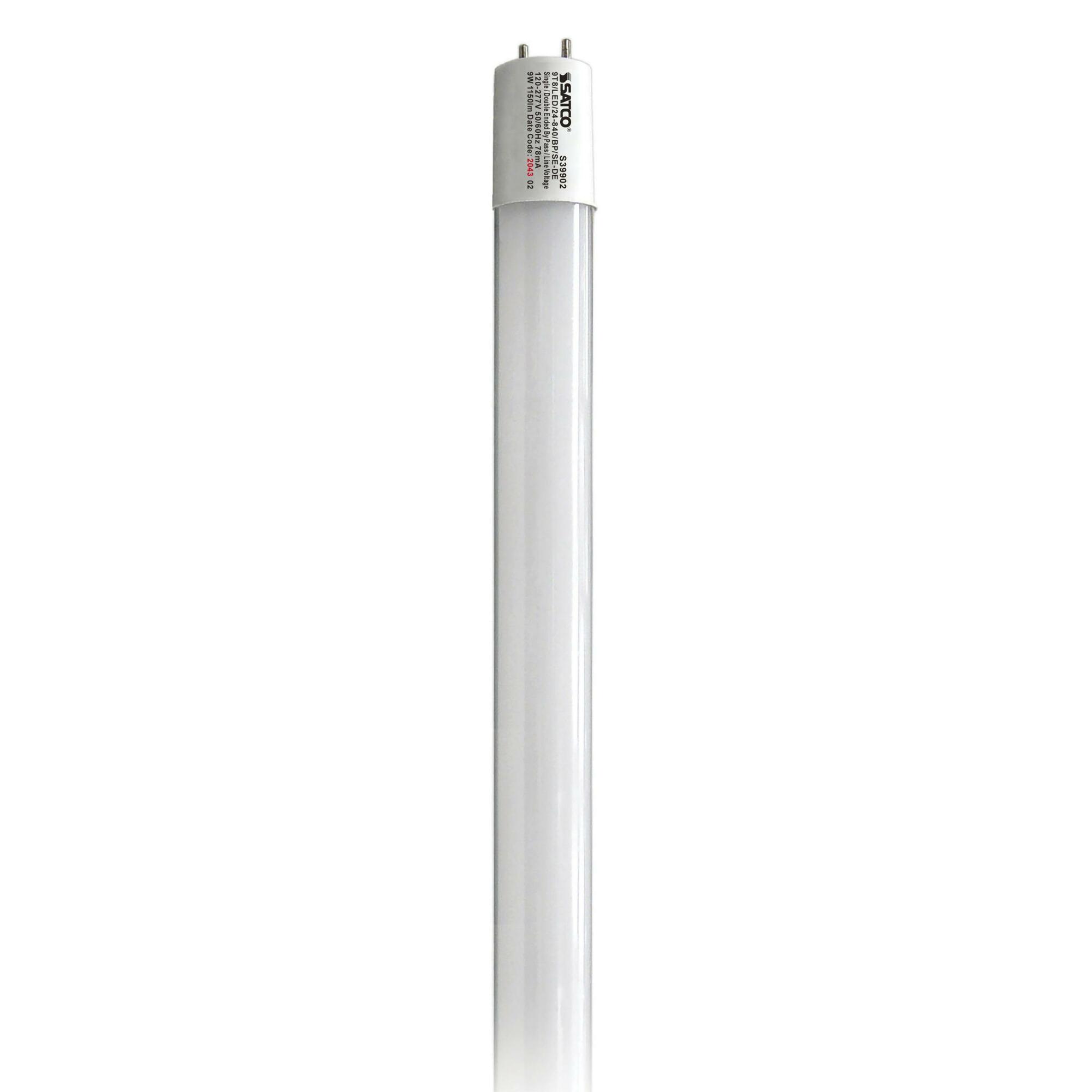 9W T8 LED - 2 ft. - 4000K - G13 Base - 50000 Hours - 1150L - Type B - BBP - 1 or 2 Ended Wiring