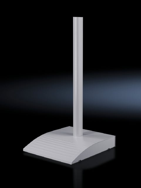 Pedestal base plate, modular, CP 60 large, Stationary, color: RAL 7035, supply includes: Pedestal base plate/cross member, produkt group: Strong pillars for your application. They meet all your ergonomic and technical requirements. Suitable for secure accommodation of cables in every enclosure type.