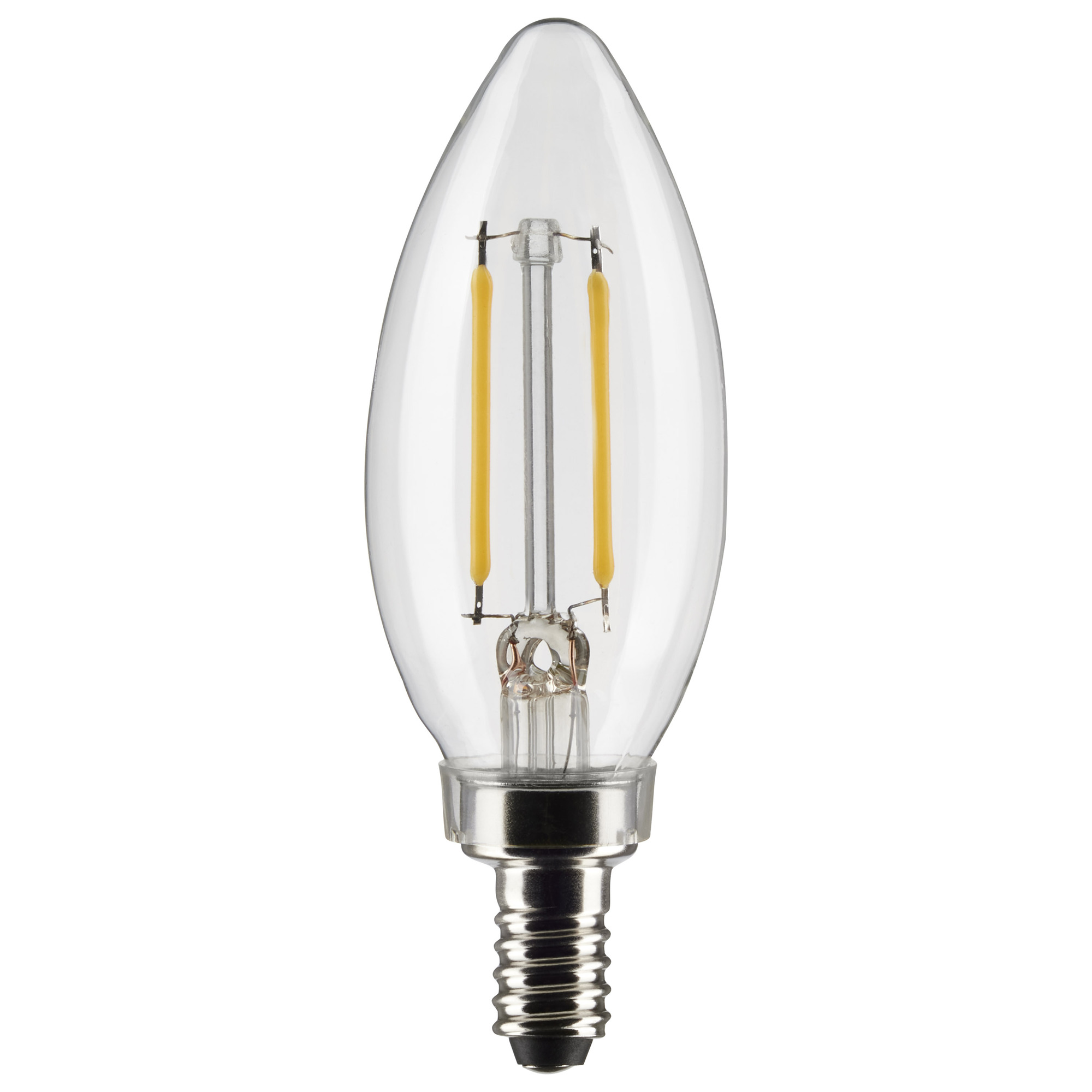 3 Watt B11 LED Lamp - Clear - Candelabra Base - 90 CRI - 2700K - 120 Volts