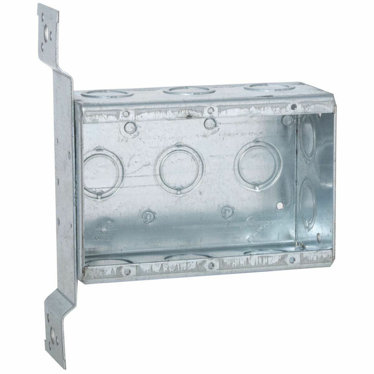 Multi-Device Sw. Bx., 2-1/2 In. Dp. - Welded w/Conduit KO's, 4-Gang,1/2In. Setback