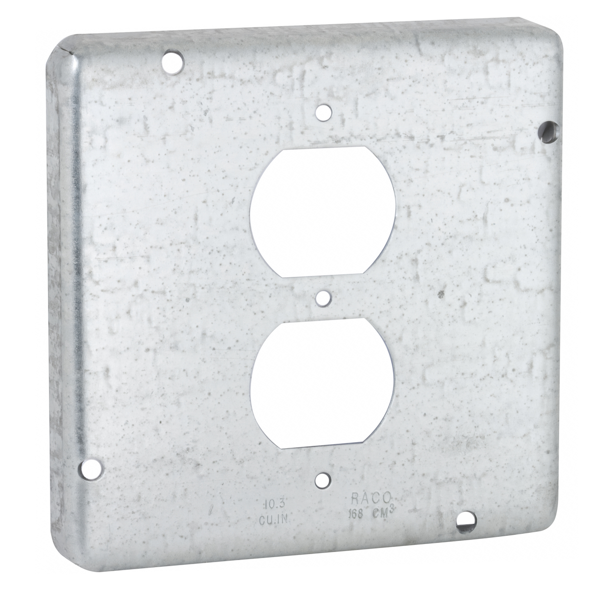 4-11/16 In. Square Exposed Work Covers, 1 Duplex Receptacle