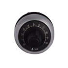 Eaton M22 Potentiometer, 22.5 mm, Knob, Bezel: Silver, Black, IP20, 1Rk Resistance