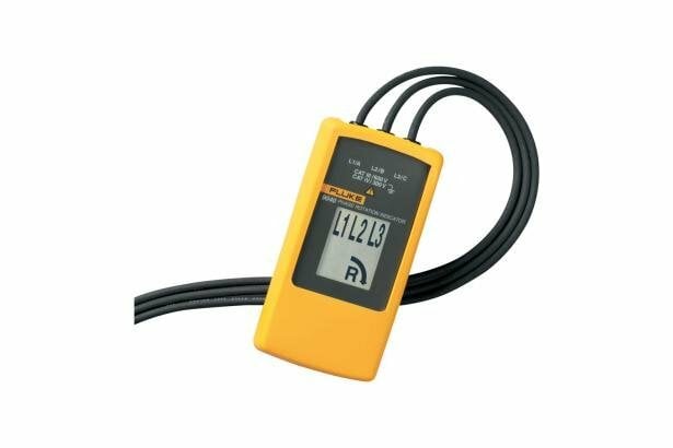 The Fluke 9040 is effective for measuring phase rotation in all areas where three phase supplies are used to feed motors, drives and electrical systems. The Fluke 9040 is a rotary field indicator and can provide clear indication of the 3 phase via an LCD display and the phase rotation direction to determine correct connections. It allows rapid determination of phase sequence and has a voltage (up to 700 V) and frequency range suitable for commercial and industrial applications. The included test probes have a variable clamping range for safe contact, also in industrial sockets.