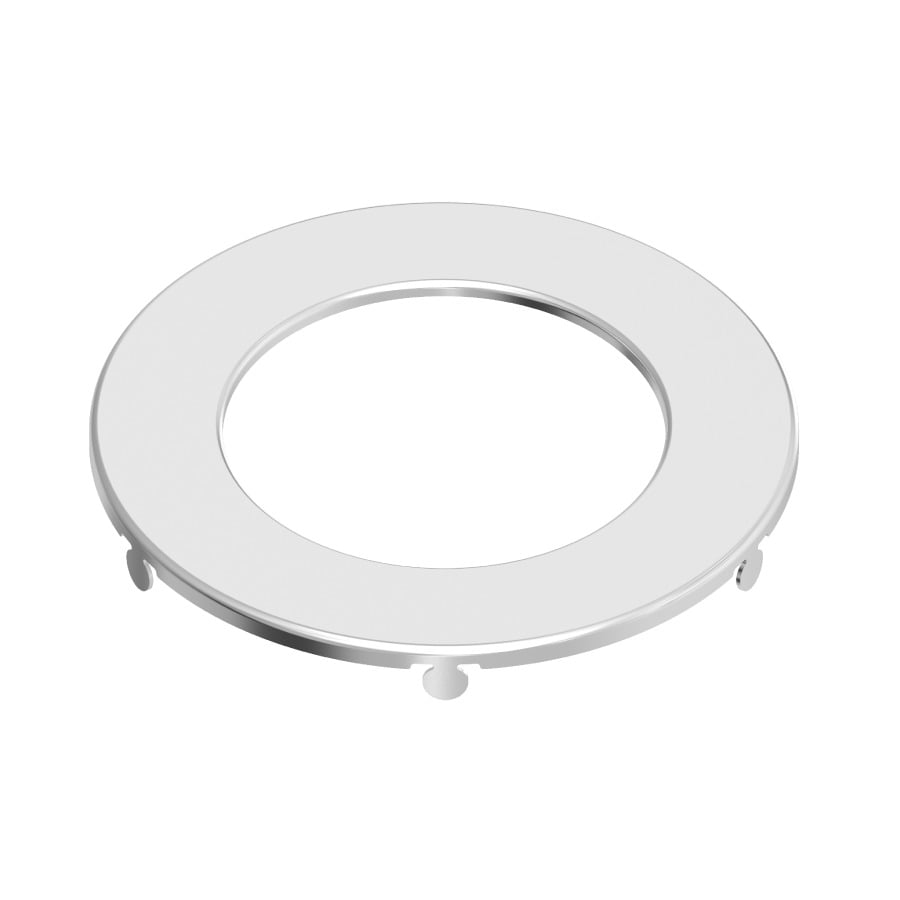 Recessed Downlights Wfrl Trim For Edge-Lit Wafer 4 Inches Round Brushed Nickel Smooth