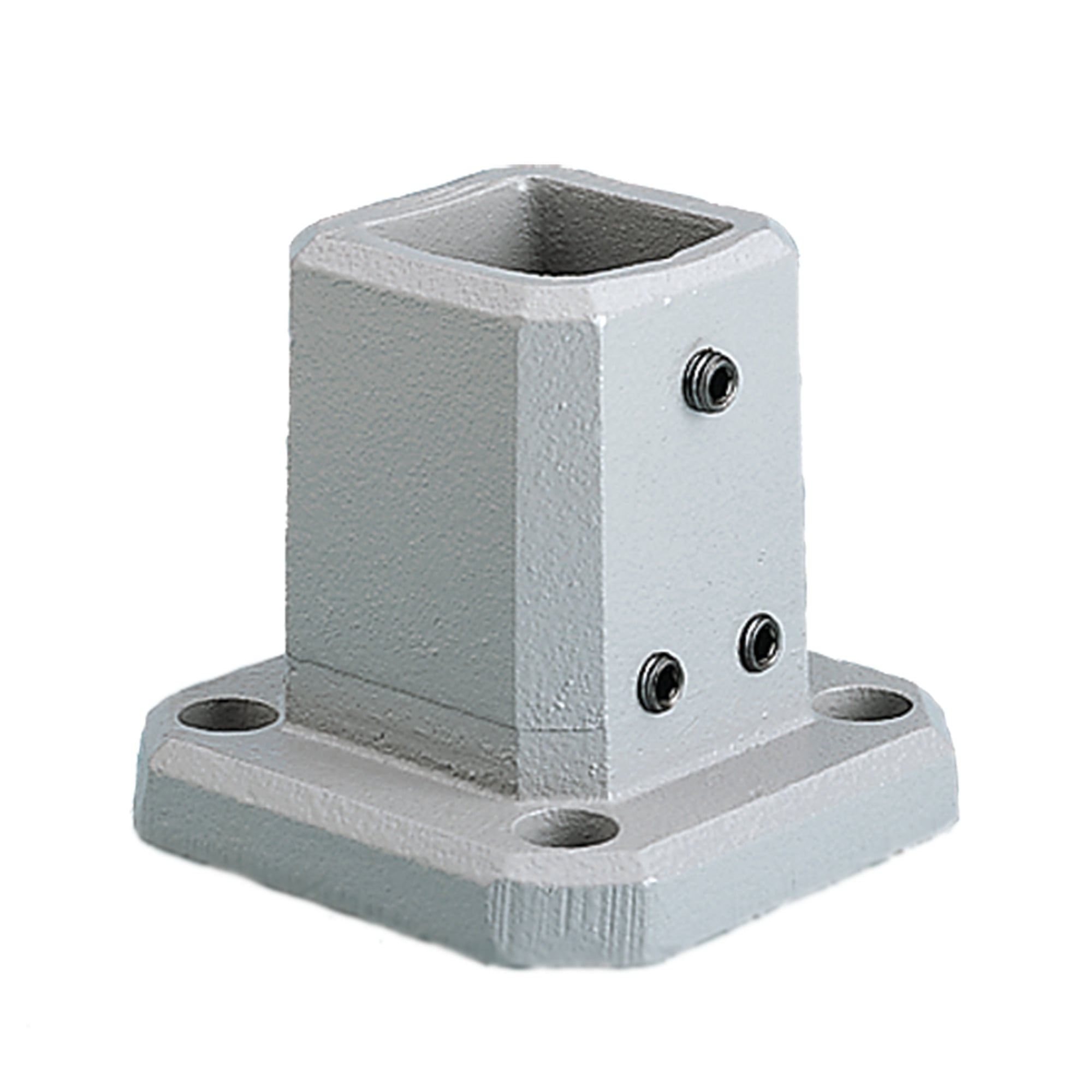 Compact Series 4 Wall Flange, fits 80x80mm, Lt Gray, Steel