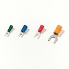 Polycarbonate Insulated Fork Terminal Wire Range 1.5-2.5  millimeters squared Bolt Hole M 6