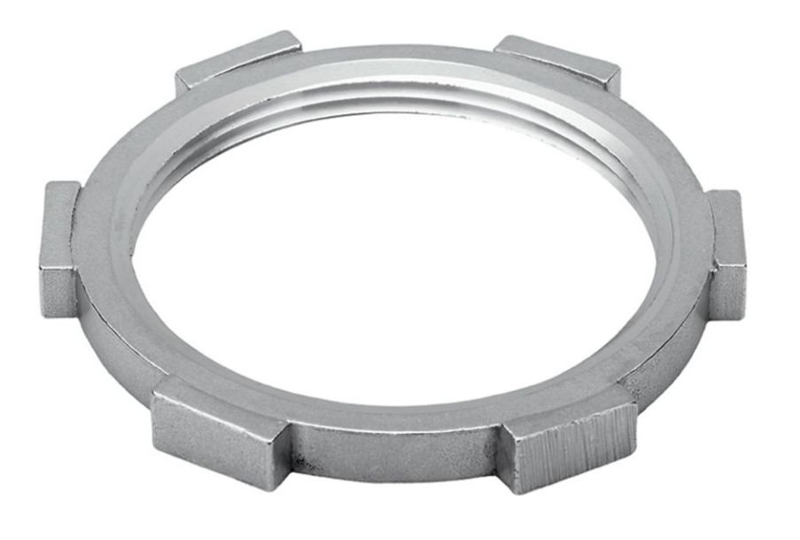 14SS Conduit Locknut, 1-1/4-11-1/2 TPI, For Use With Conduit/NPS Threaded Pipe, 316 Stainless Steel, Natural
