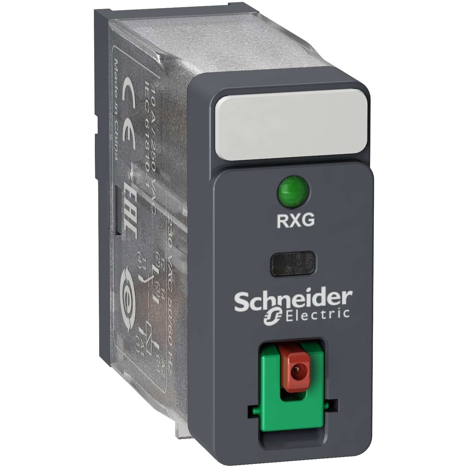 interface plug in relay, Harmony Electromechanical Relays, 10A, 1CO, with LED, lockable test but to n, 24V AC