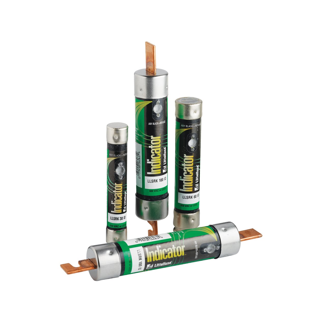 The all-new LLSRK_ID series fuse is the most advanced Class RK1 fuse available today providing unparalleled performance and protection to modern circuits. The patented Indicator technology provides instant identification of a blown fuse greatly enhancing system up time, while the precision formed short circuit elements virtually eliminate damage to components from unexpected electrical faults. In addition, the all new solid-state overload section has no moving parts, stopping unnecessary fatigue failures commonly found in other spring loaded fuses.
