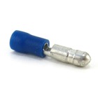 Insulated Vinyl Male Bullet Disconnects for Wire Range 16-14 , Blue