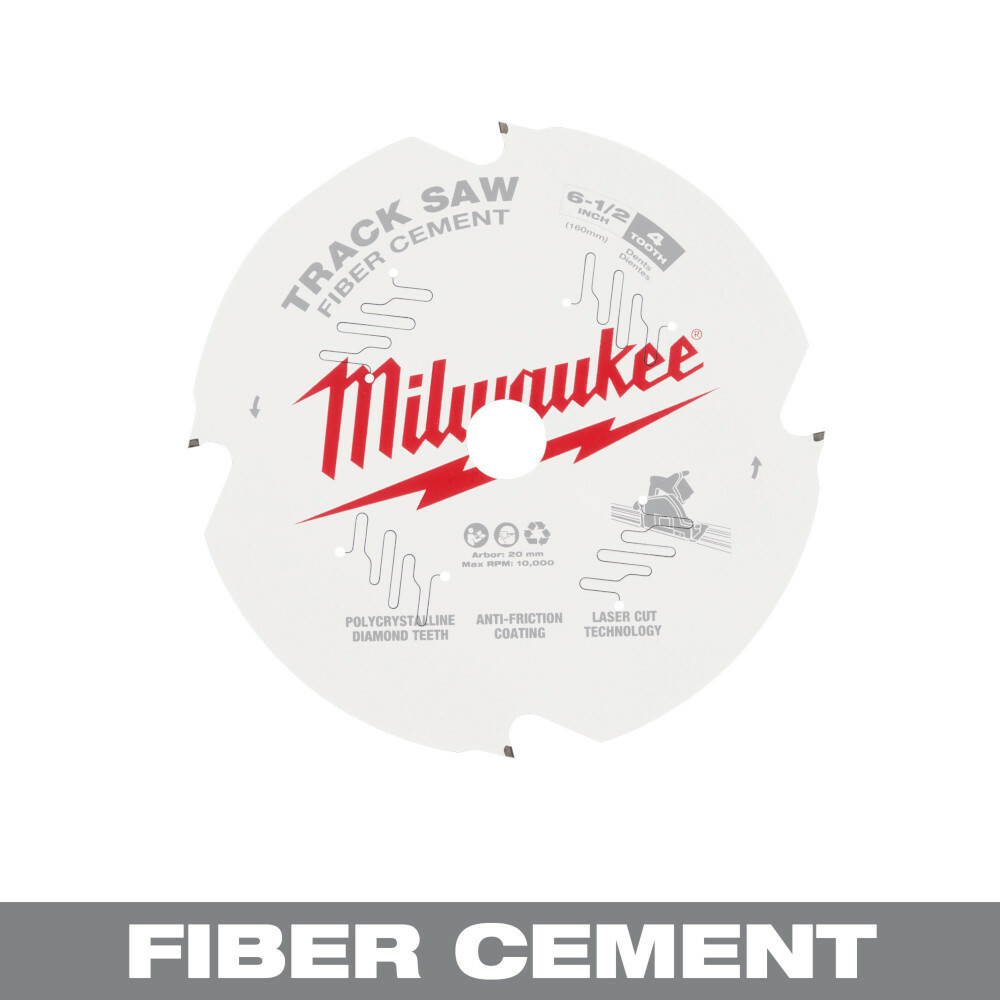 Milwaukee 6-1/2 4T Fiber Cement Track Saw Blade