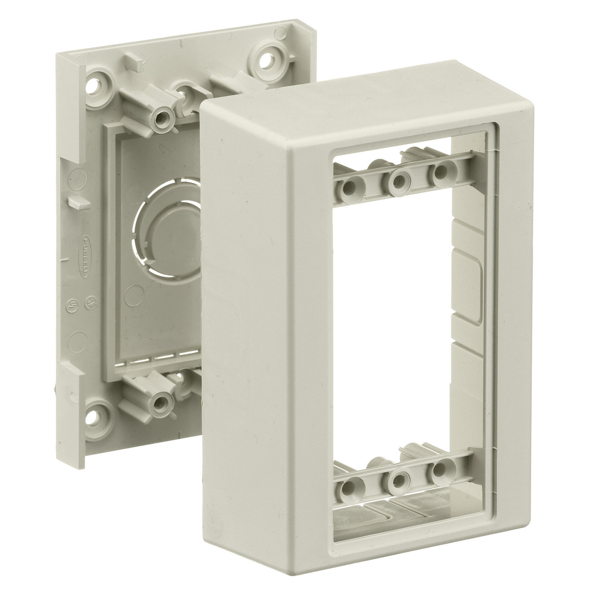 Non-Metallic Raceway, WallTrak1 Series, Box, 1-Gang, Standard