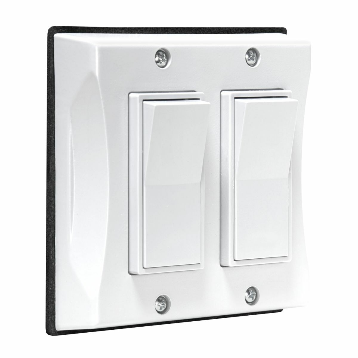 2-Gang Weatherproof Cover, Vertical, Decorator, White, Shrink