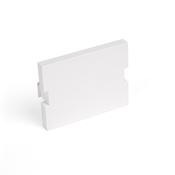 41294-2BW QuickPort 1.5-Unit High Blank MOS Module Insert, Snap-Fit Mount, Plastic, White