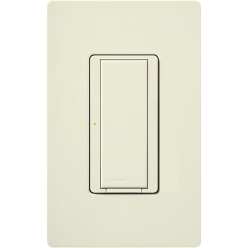 Maestro Wireless Switch, Incandescent/Halogen, Magnetic Low-Voltage, Electronic Low-Voltage, Non-Dim Fluorescent, Multi-location/single-pole, 120V/6A light or 3A fan in biscuit,Vive enabled