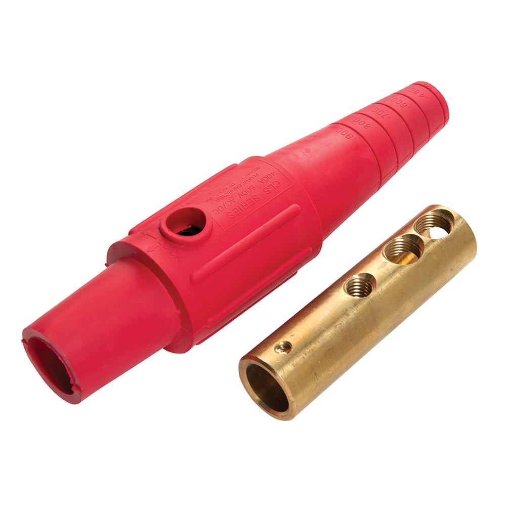 Female Cam Device, 400A 600V, Plug, Red