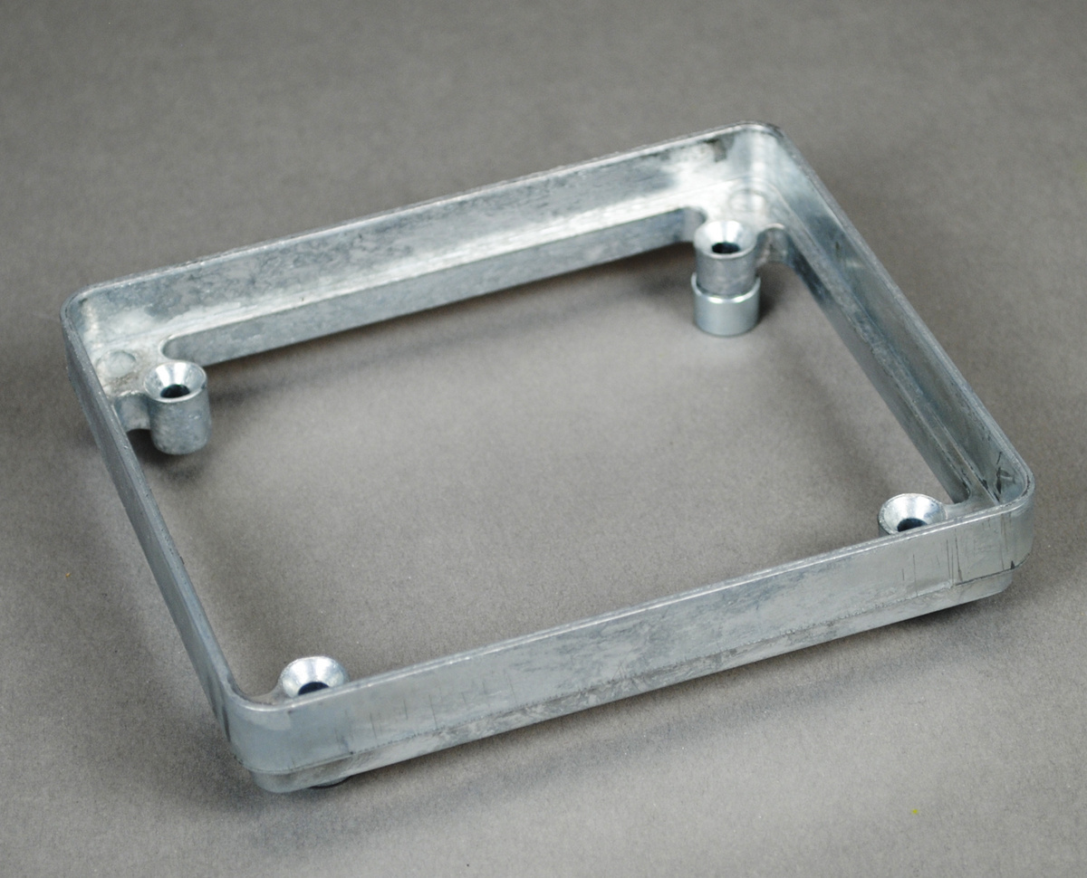425 Preset Extension, For Use With PSRC9 Floor Box, Walkerduct Pro Duct System, Screw-On Mount, Metal, Aluminum