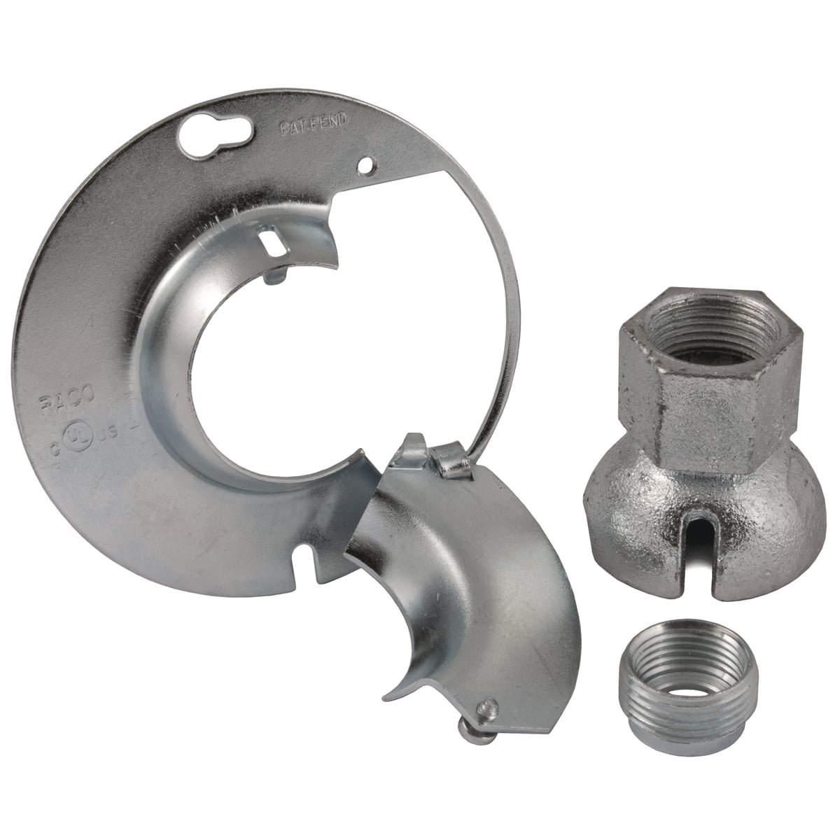 3-1/2 in. or 4 in. Swivel Fixture, Support Covers KWIK-HANG, For 3-1/2in. or 4 in. Octagon Boxes, 1/2 in. or 3/4 in. Conduit