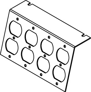 AC8105 PLATE FOR 4 DUPLEX DEVICES